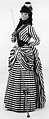 Dress, cotton, silk, American
